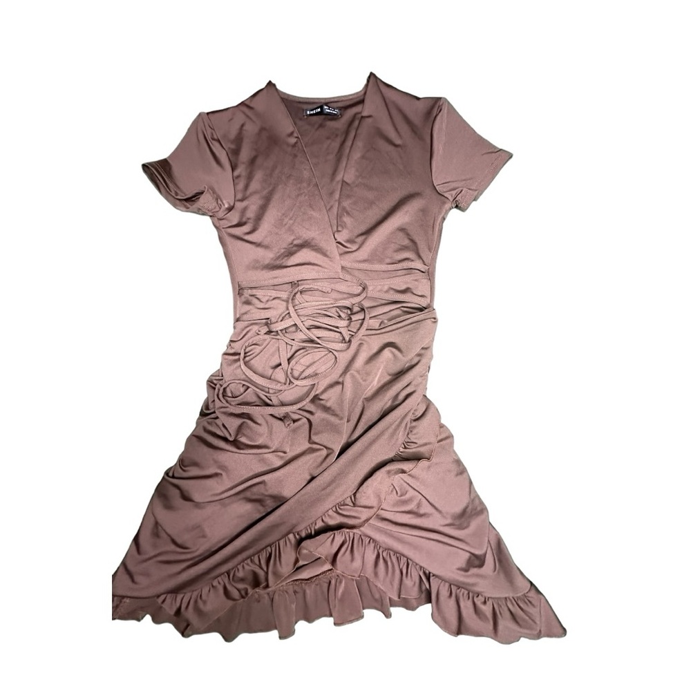 SHEIN Sexy Mini Dress with Ruffled Hem